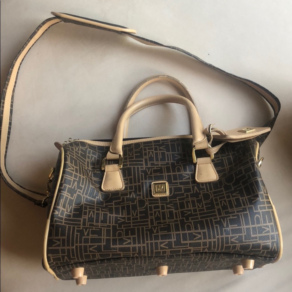 DVF Signature Logo Weekender Duffle Travel Bag